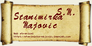 Stanimirka Majović vizit kartica